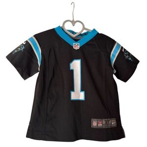 Carolina Panthers Cam Newton Black and Blue Jersey 3T